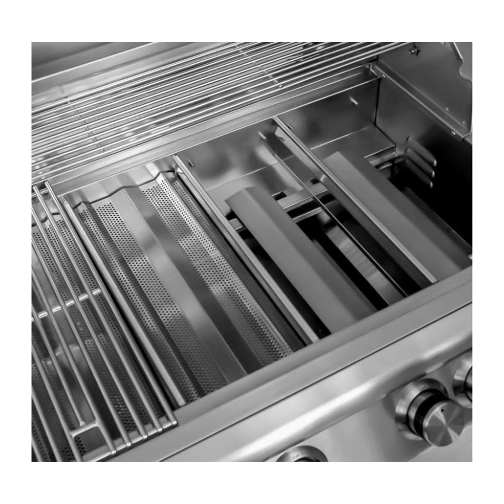 Blaze Professional LUX 34-Inch Natural Gas Built-In 3 Burner Grill with Infrared Rear Burner, Rotisserie and Lights - BLZ-3PRO-NG