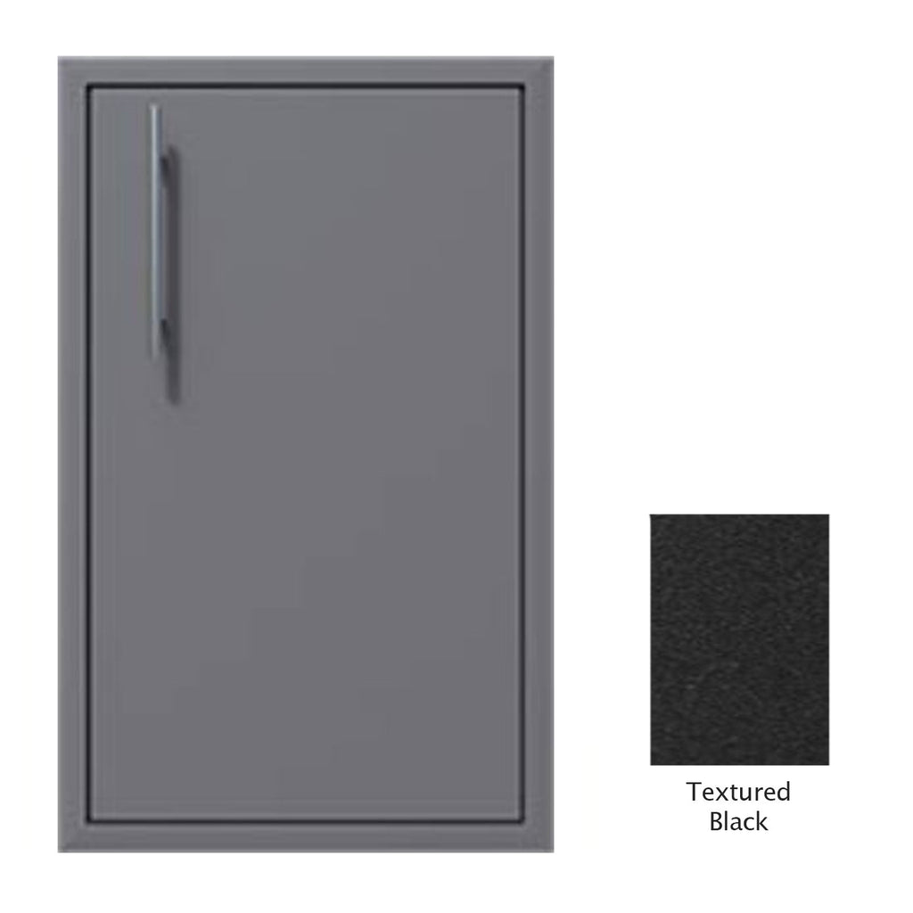 Canyon Series 18"w by 29"h Single Door Enclosure w/ Adj. Shelf (Right Hinge) In Textured Black - CAN001-F01-RghtHng-TexturedBlack