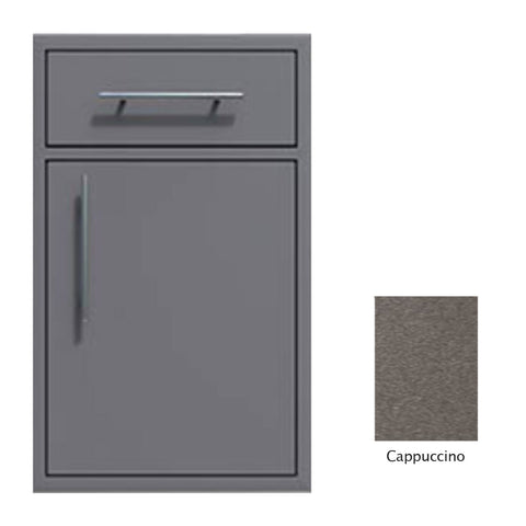 Canyon Series 18"w by 29"h Single Door, Drawer Enclosure w/ Adj. Shelf (Right Hinge) In Cappuccino - CAN002-F01-RghtHng-Cappuccino