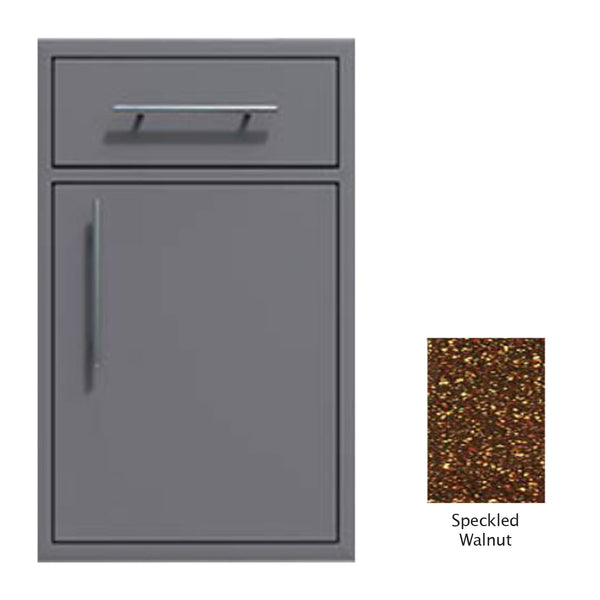 Canyon Series 18"w by 29"h Single Door, Drawer Enclosure w/ Adj. Shelf (Right Hinge) In Speckled Walnut - CAN002-F01-RghtHng-SpeckWalnut