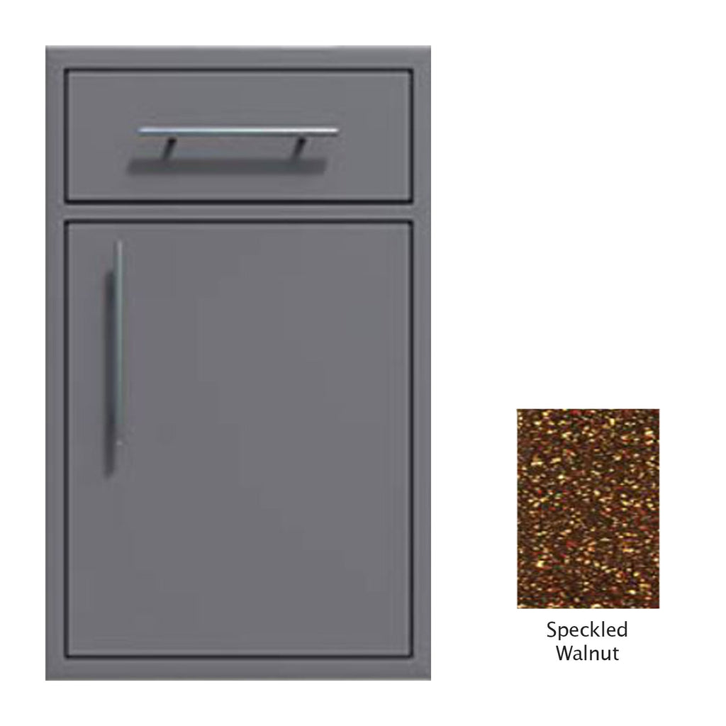 Canyon Series 24"w by 29"h Single Door, Drawer Enclosure w/ Adj. Shelf (Right Hinge) In Speckled Walnut - CAN005-F01-RghtHng-SpeckWalnut