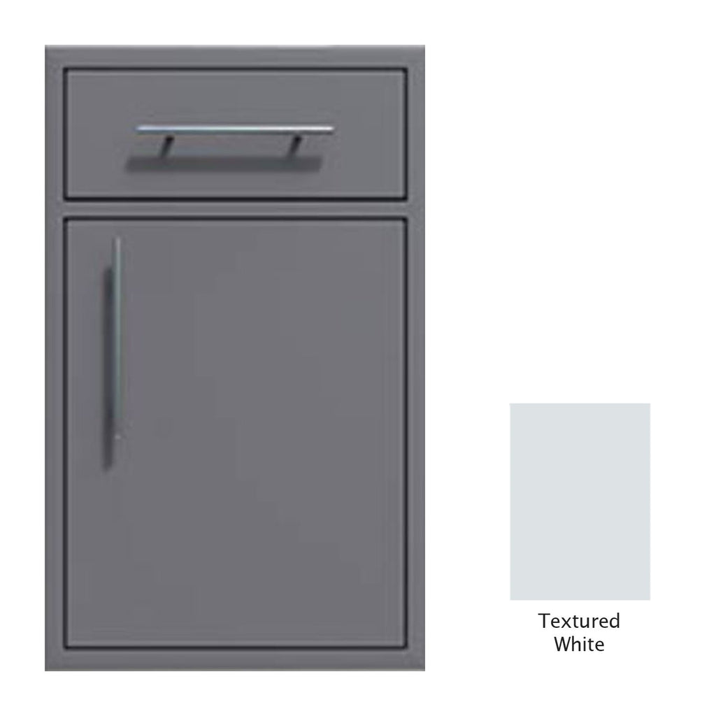 Canyon Series 24"w by 29"h Single Door, Drawer Enclosure w/ Adj. Shelf (Right Hinge) In Textured White - CAN005-F01-RghtHng-TexturedWhite