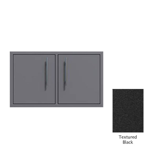 Canyon Series 32"w by 18"h Under-Grill Double Access Door In Textured Black - CAN018-F02-TexturedBlack