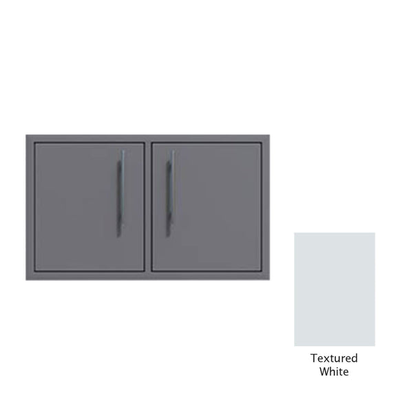 Canyon Series 40"w by 18"h Under-Grill Double Access Door In Textured White - CAN013-F02-TexturedWhite