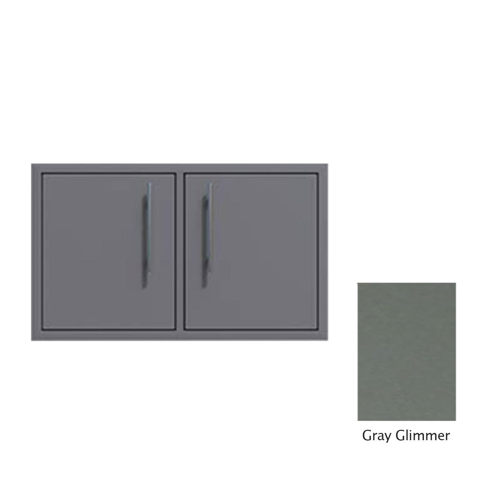 Canyon Series 40"w by 18"h Under-Grill Double Access Door In Grey Glimmer - CAN013-F02-TexturedGreyGlimmer