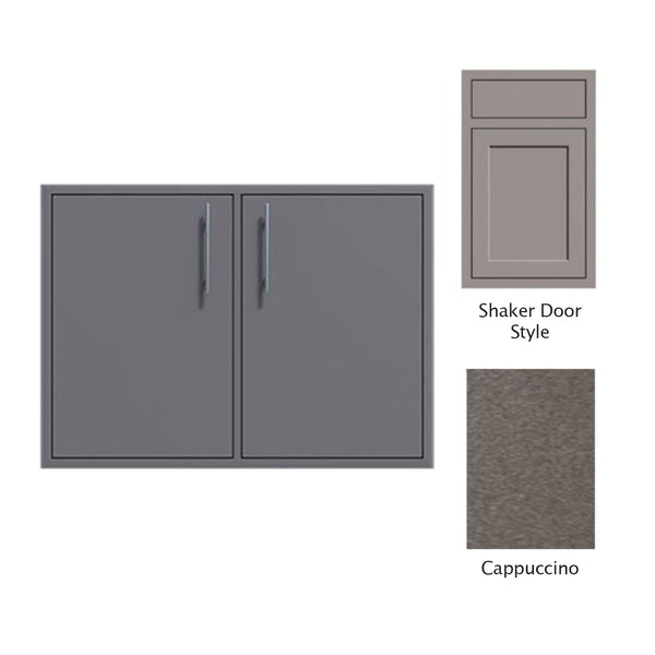 Canyon Series Shaker Style 40"w by 29"h Double Door Enclosure w/ Adj. Shelf In Cappuccino - CAN014-F01-Shaker-Cappuccino