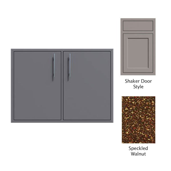 Canyon Series Shaker Style 40"w by 29"h Double Access Door In Speckled Walnut - CAN014-F02-Shaker-SpeckWalnut