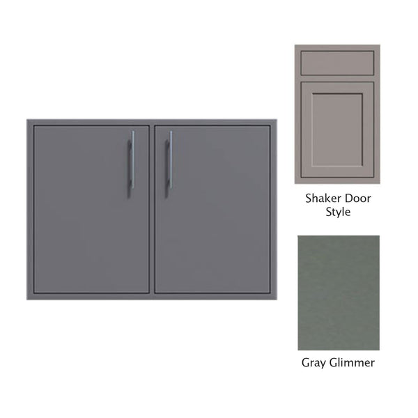 Canyon Series Shaker Style 36"w by 29"h Double Access Door In Grey Glimmer - CAN011-F02-Shaker-TexturedGreyGlimmer