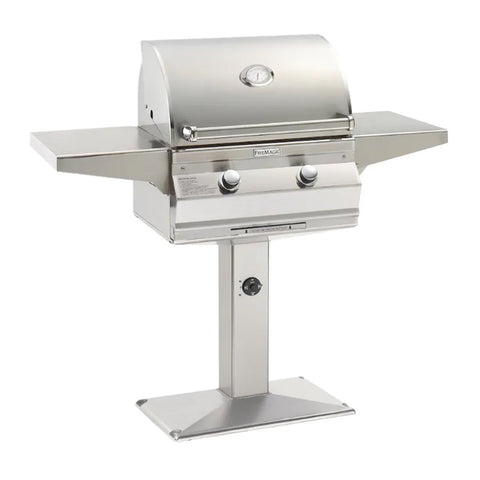 Fire Magic Choice Muilt-User C430i 24-Inch Propane Gas Patio Post Mounted Grill w/ Analog Thermometer - CM430S-RT1P-P6