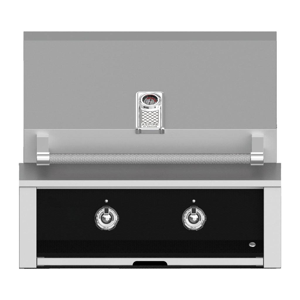 Aspire by Hestan 30-Inch Propane Gas Built-In Grill, 2 U-Burners (Stealth Black) - EAB30-LP-BK