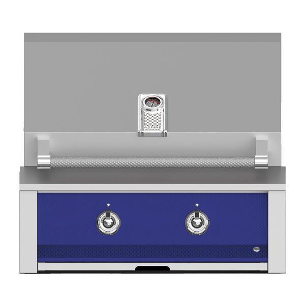 Aspire by Hestan 30-Inch Natural Gas Built-In Grill, 2 U-Burners (Prince Blue) - EAB30-NG-BU