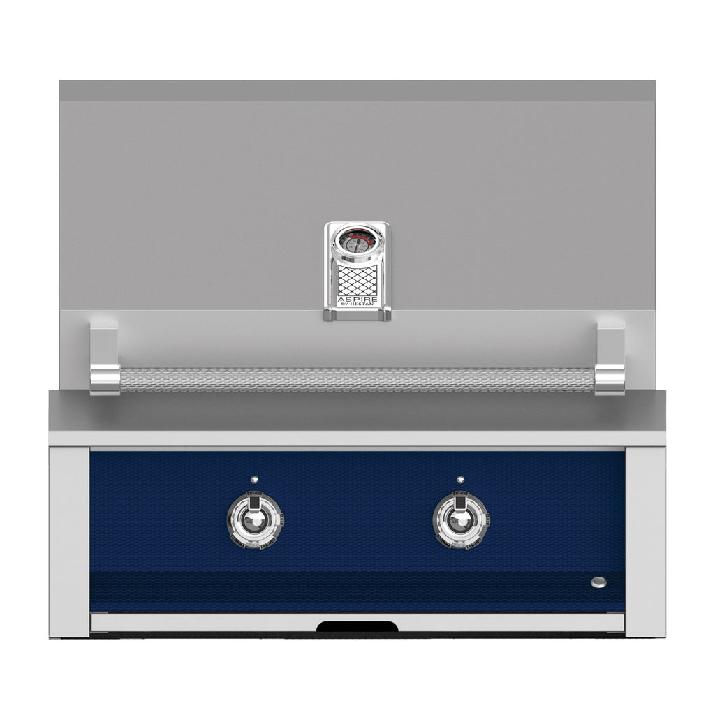 Aspire by Hestan 30-Inch Propane Gas Built-In Grill, 2 U-Burners (Orion Dark Blue) - EAB30-LP-DB