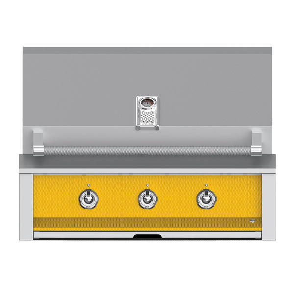 Aspire by Hestan 36-Inch Propane Gas Built-In Grill, 3 U-Burners (Sol Yellow) - EAB36-LP-YW