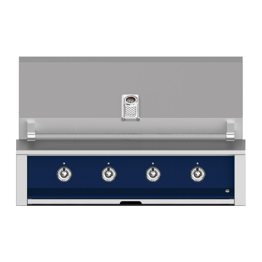 Aspire by Hestan 42-Inch Natural Gas Built-In Grill, 4 U-Burners (Orion Dark Blue) - EAB42-NG-DB