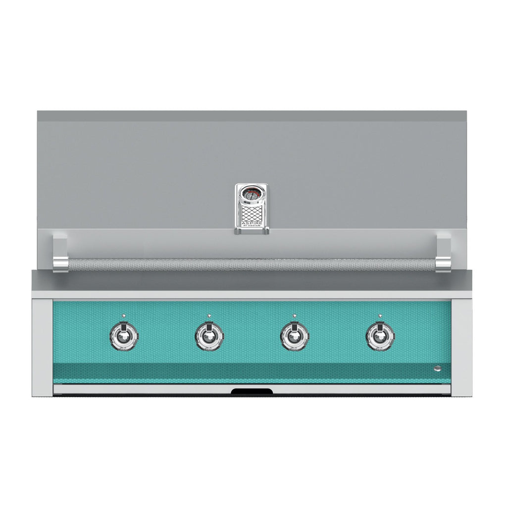 Aspire by Hestan 42-Inch Propane Gas Built-In Grill, 4 U-Burners (Bora Bora Turquoise) - EAB42-LP-TQ