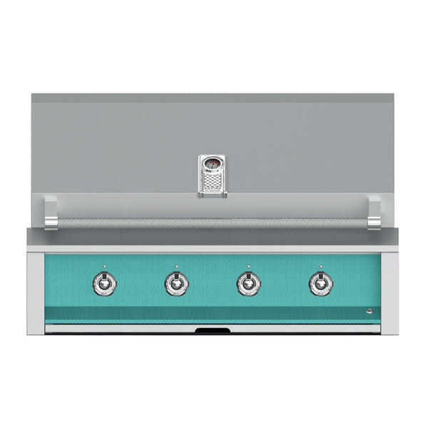 Aspire by Hestan 42-Inch Propane Gas Built-In Grill, 4 U-Burners (Bora Bora Turquoise) - EAB42-LP-TQ