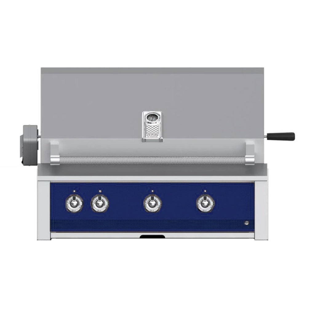 Aspire by Hestan 36-Inch Propane Gas Built-In Grill, 3 U-Burners w/ Rotisserie (Orion Dark Blue) - EABR36-LP-DB