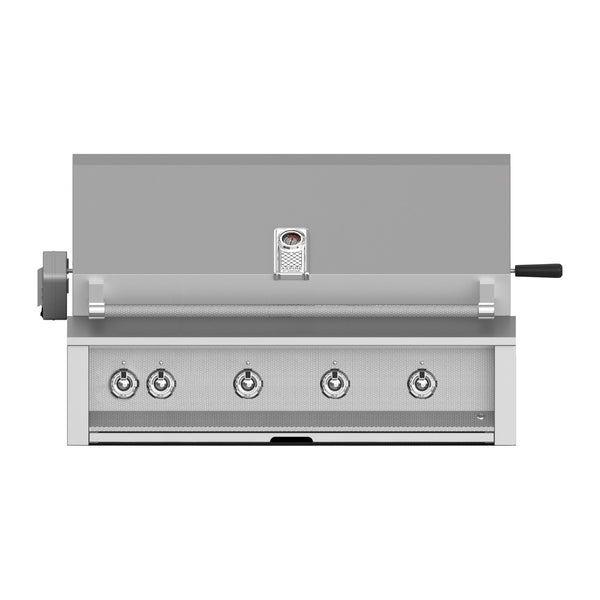 Aspire by Hestan 42-Inch Propane Gas Built-In Grill, 4 U-Burners w/ Rotisserie (Stainless Steel) - EABR42-LP
