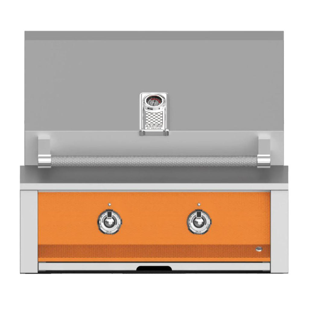 Aspire by Hestan 30-Inch Natural Gas Built-In Grill, 1 U-Burner and 1 Sear (Citra Orange) - EMB30-NG-OR