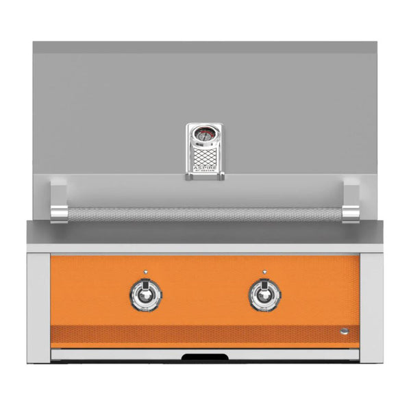 Aspire by Hestan 30-Inch Natural Gas Built-In Grill, 1 U-Burner and 1 Sear (Citra Orange) - EMB30-NG-OR