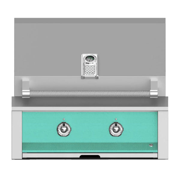 Aspire by Hestan 30-Inch Propane Gas Built-In Grill, 1 U-Burner and 1 Sear (Bora Bora Turquoise) - EMB30-LP-TQ