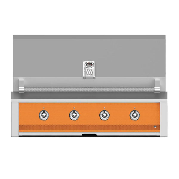 Aspire by Hestan 42-Inch Propane Gas Built-In Grill, 3 U-Burner and 1 Sear (Citra Orange) - EMB42-LP-OR