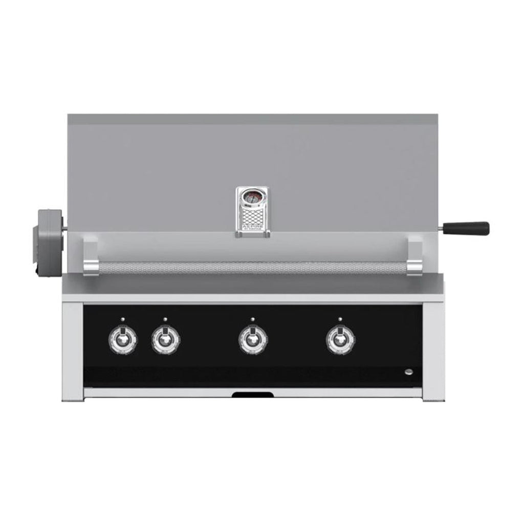 Aspire by Hestan 36-Inch Propane Gas Built-In Grill, 2 U-Burner - 1 Sear w/ Rotisserie (Stealth Black) - EMBR36-LP-BK