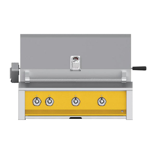 Aspire by Hestan 36-Inch Propane Gas Built-In Grill, 2 U-Burner - 1 Sear w/ Rotisserie (Sol Yellow) - EMBR36-LP-YW