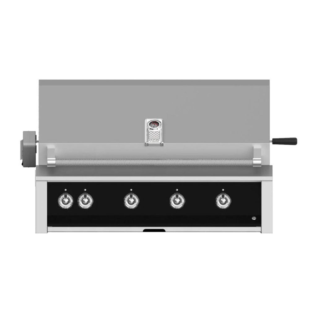 Aspire by Hestan 42-Inch Natural Gas Built-In Grill, 3 U-Burner - 1 Sear w/ Rotisserie (Stealth Black) - EMBR42-NG-BK