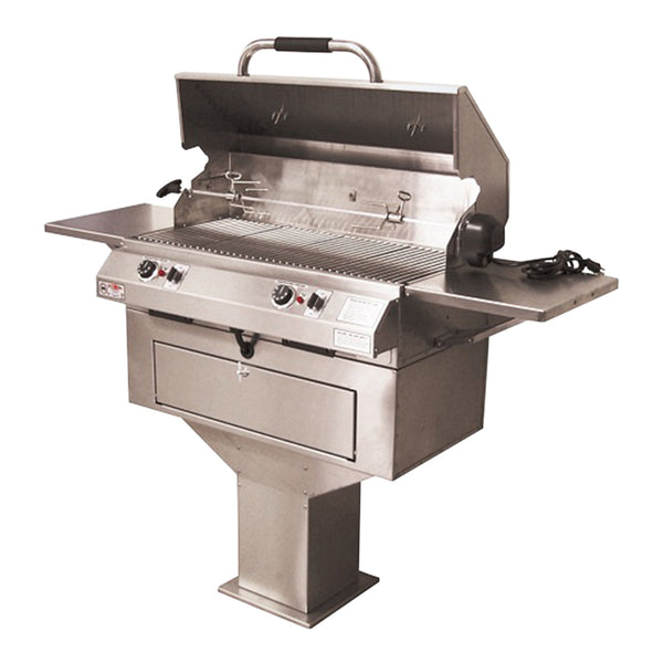 Electri-Chef Emerald 24-Inch 3520 Volt Electric Freestanding Grill On Pedestal Base - 4400-EC-336-PB-24