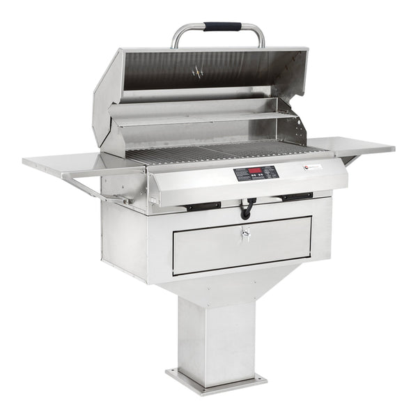 Electri-Chef Emerald 24-Inch 3520 Volt Electric Freestanding Grill On Pedestal Base - 4400-EC-336-PB-24