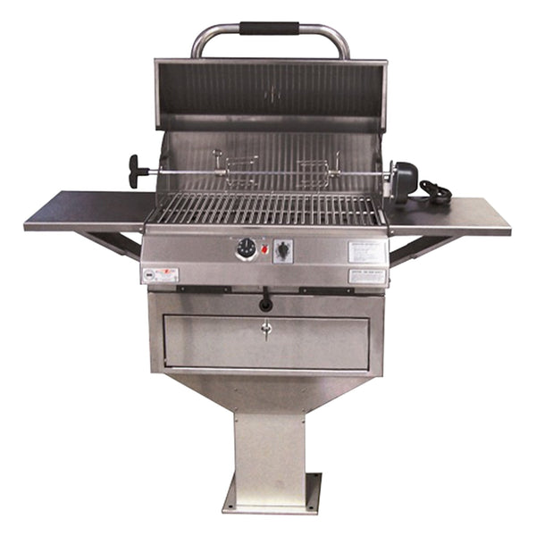 Electri-Chef Emerald 24-Inch 3520 Volt Electric Freestanding Grill On Pedestal Base - 4400-EC-336-PB-24