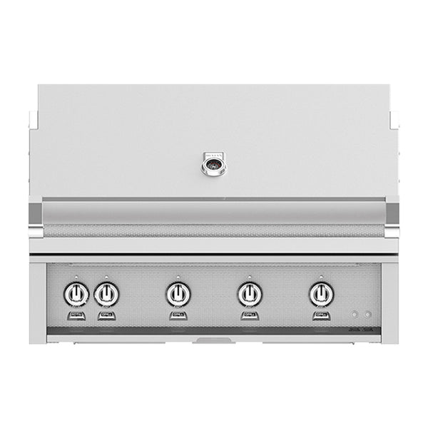 Hestan 42-Inch Natural Gas Built-In Grill, 1 Sear - 3 Trellis w/Rotisserie in Stainless Steel - GMBR42-NG