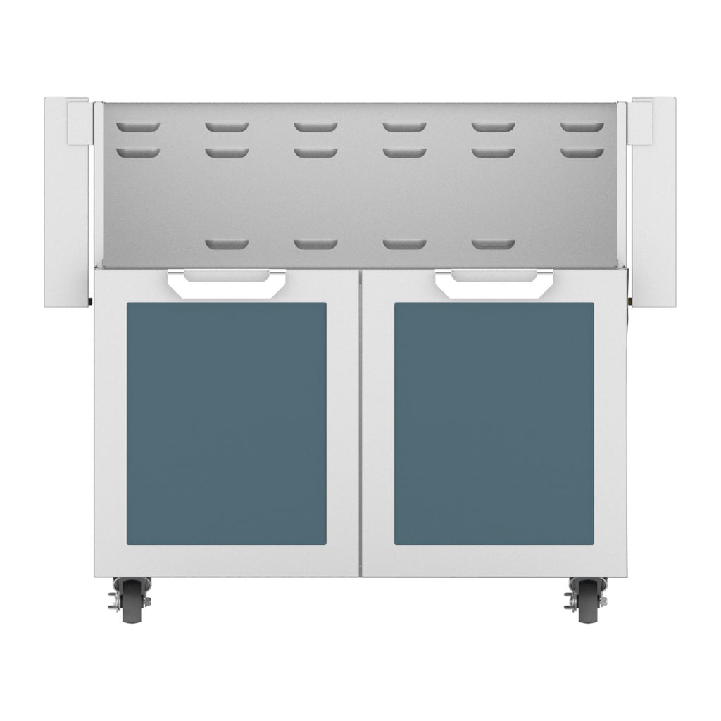 Hestan 36-Inch Double Door Grill Cart in Dark Gray - GCD36-GG