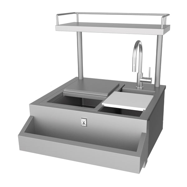 Hestan 30-Inch Built-In Refreshment Center w/ High Shelf - GRCHS30
