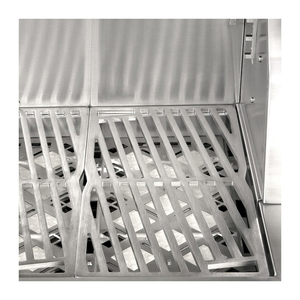 Hestan 42-Inch Propane Gas Freestanding Deluxe Grill with Double Side Burner, 1 Sear - 3 Trellis w/ Rotisserie in Stainless Steel - GMBR42CX2-LP