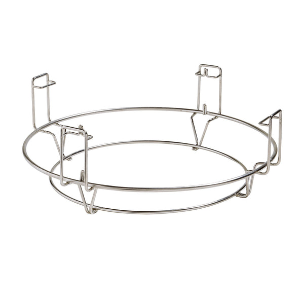 Kamado Joe Freestanding 24-Inch Big Joe III Red w/ Cart, Hyperbolic Insert, Aluminum Side Shelve, Heat Deflector, Divide & Conquer System - KJ15041021