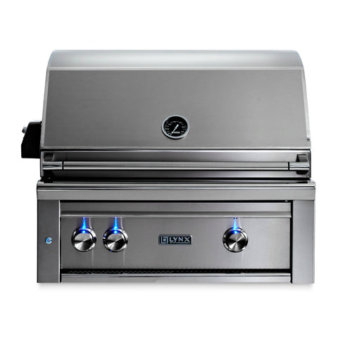 Lynx Professional 30-Inch Natural Gas Built-In Grill w/ Rotisserie - L30R-3-NG Stainless