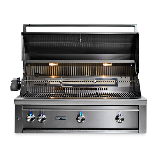 Lynx Professional 42-Inch Natural Gas Built-In Grill  - All Trident Sear Burner w/ Rotisserie - L42ATR-NG
