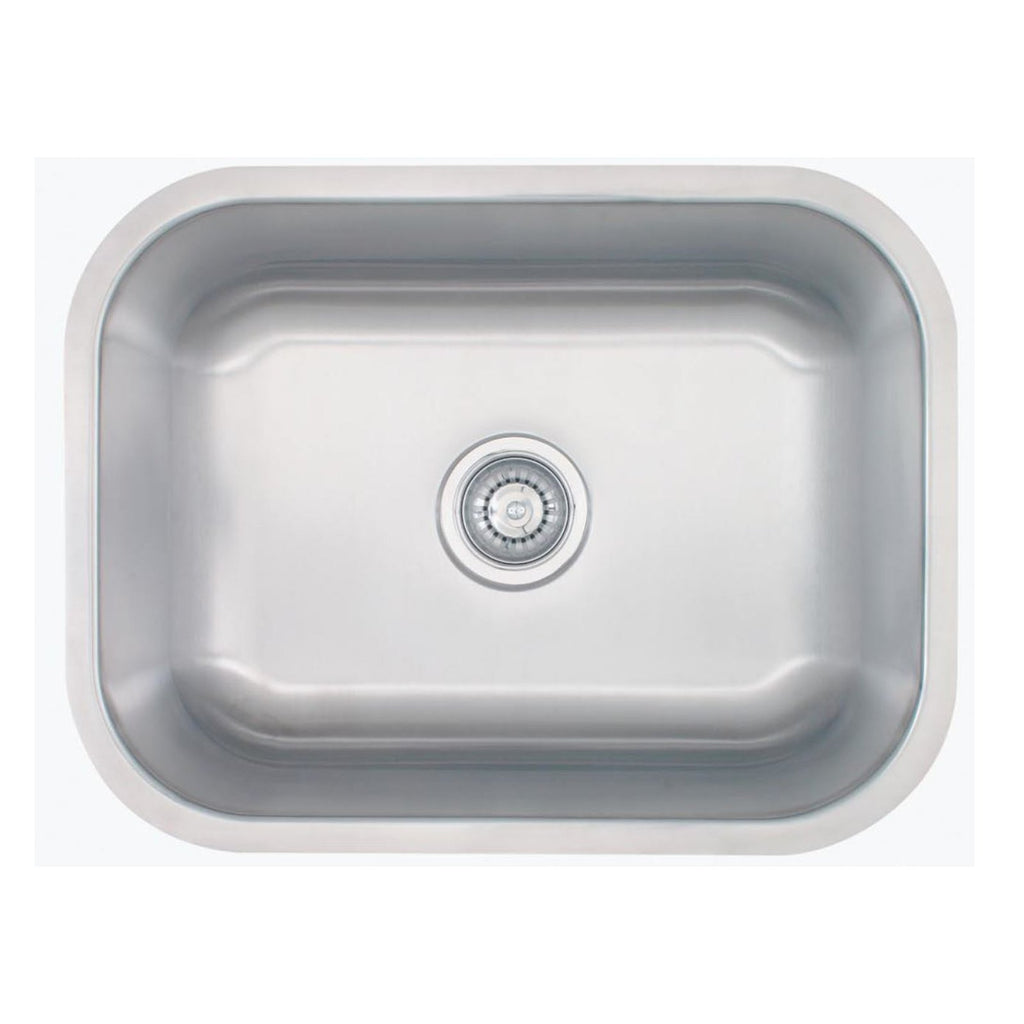 E2 Stainless 18 Gauge 23x18x9 Stainless Steel Rectangular Sink - M2318-18
