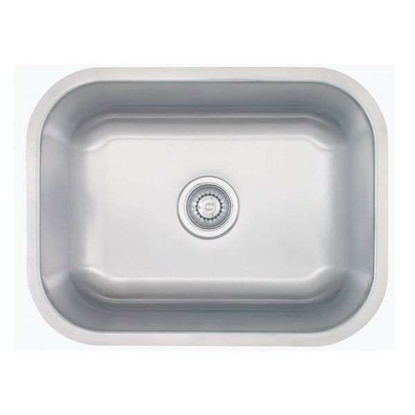 E2 Stainless 18 Gauge 23x18x9 Stainless Steel Rectangular Sink - M2318-18