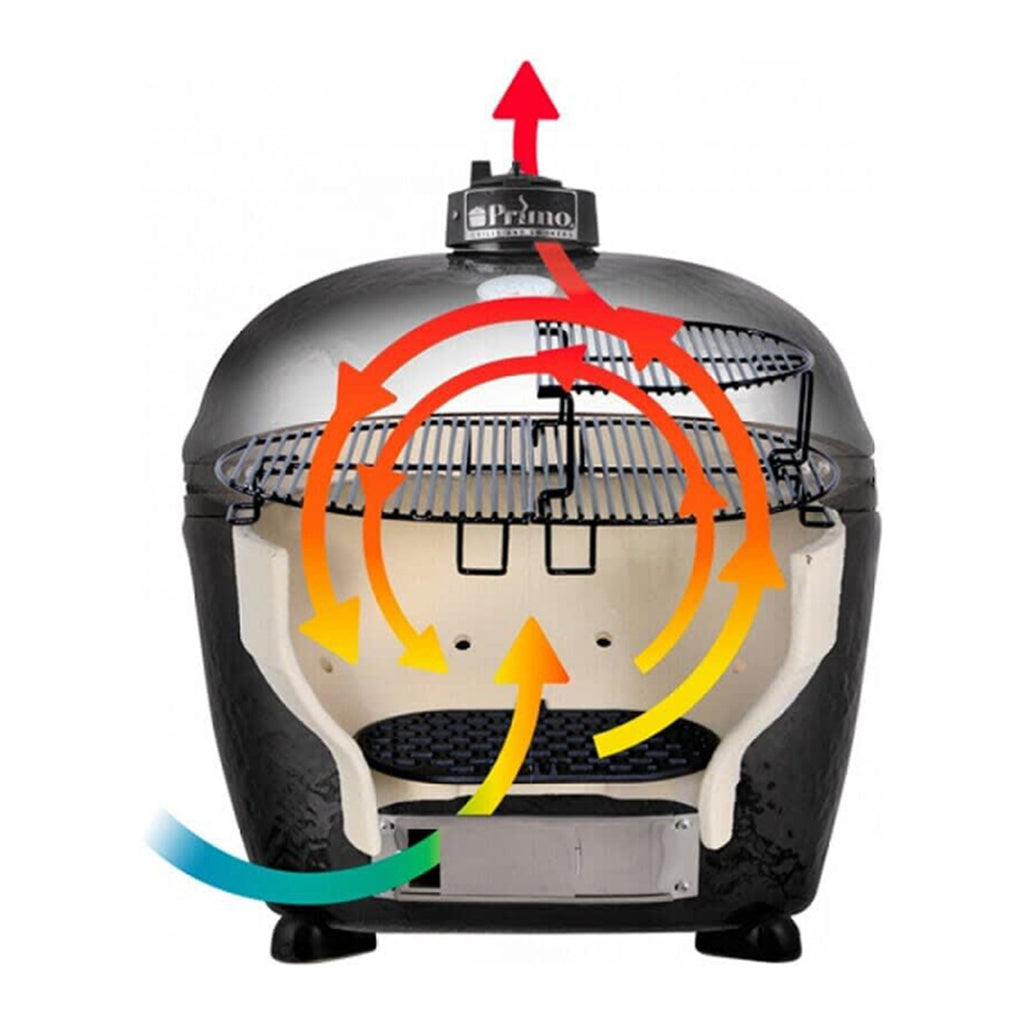 Primo Large Round Standalone Charcoal Ceramic Kamado Grill (2021 Model) - PGCRH