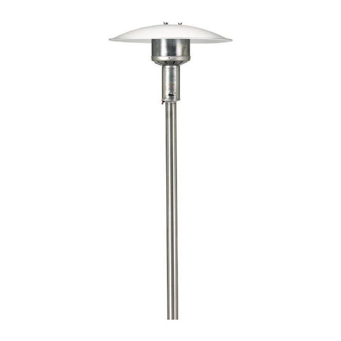 Patio Comfort Natural Gas Permanent Post Patio Heater w/ Push Button Ignition (Stainless Steel) - NPC05 SSPP