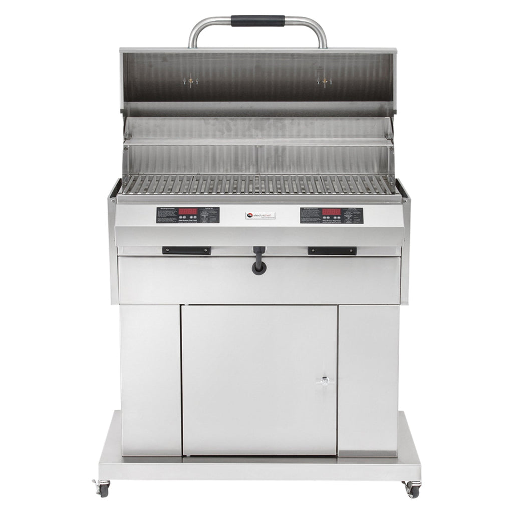 Electri-Chef Ruby 32-Inch 5280 Volt Electric Freestanding Grill On Cart With Dual Temperature Control - 4400-EC-448-CB-D-32