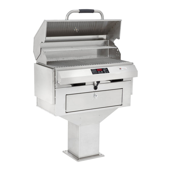 Electri-Chef Ruby 32-Inch 5280 Volt Electric Freestanding Grill On Pedestal Base With Single Temperature Control - 4400-EC-448-PB-S-32