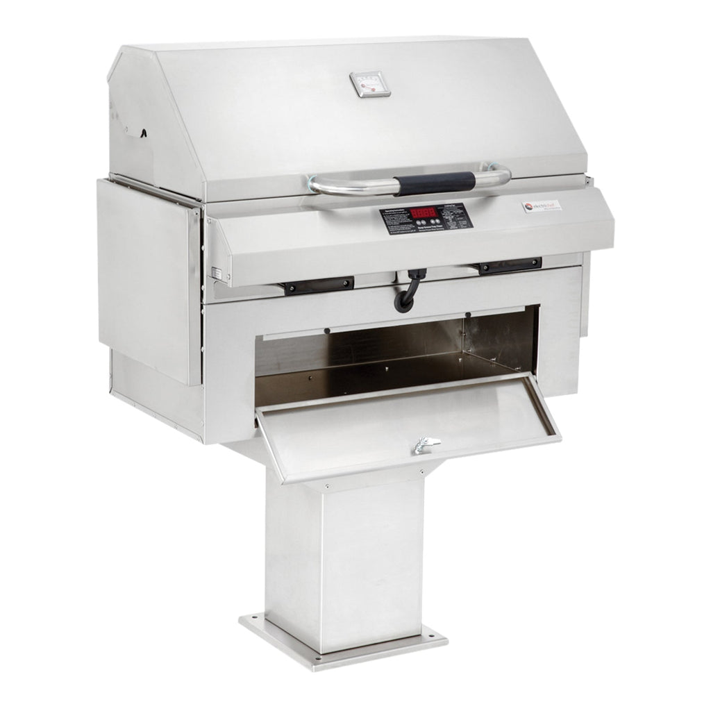 Electri-Chef Ruby 32-Inch 5280 Volt Electric Freestanding Grill On Pedestal Base With Single Temperature Control - 4400-EC-448-PB-S-32
