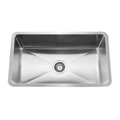 E2 Stainless 16 Gauge 23x18x9 Stainless Steel Rectangular Sink w/ Small Corner Radius - SRS-2318