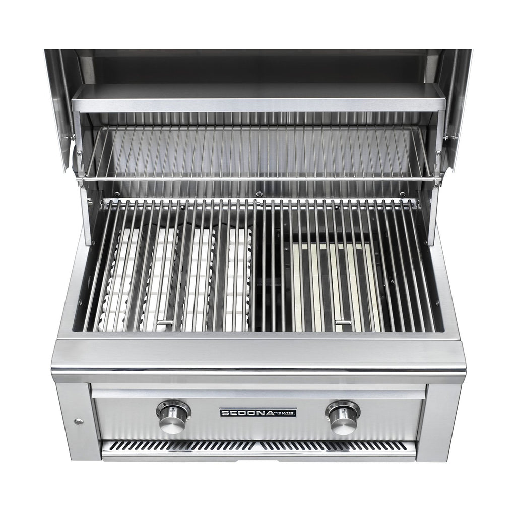 Sedona by Lynx 30-Inch Natural Gas Built-In Grill - 1 Stainless Steel Burner and 1 ProSear Burner - L500PS-NG