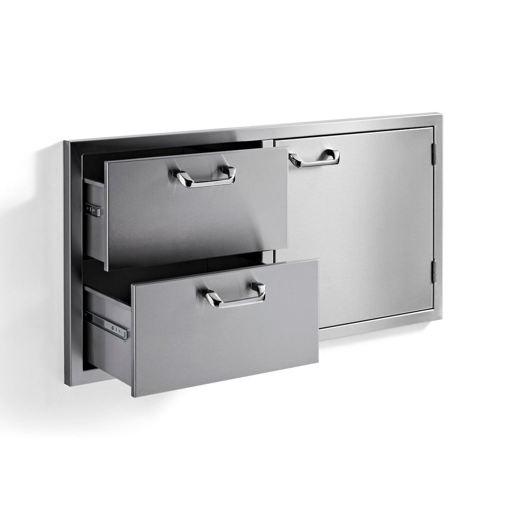 Sedona by Lynx 42-Inch Storage Door and Double Drawer Combo - LSA742