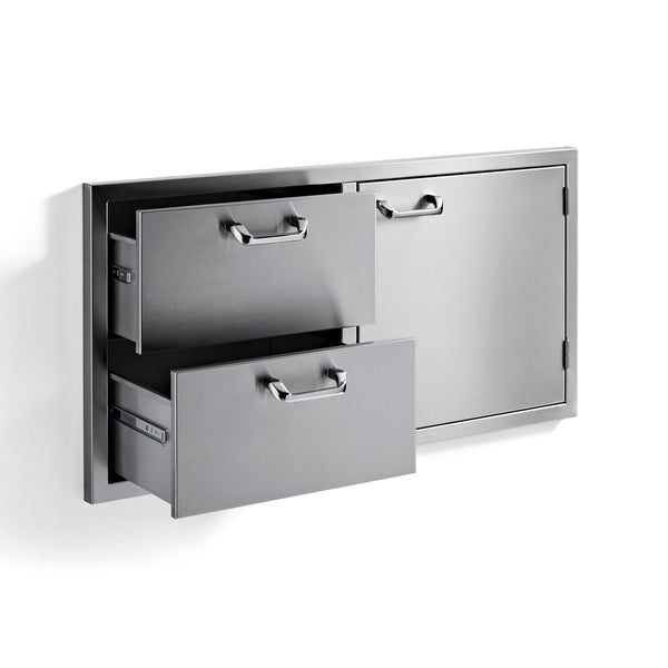 Sedona by Lynx 42-Inch Storage Door and Double Drawer Combo - LSA742